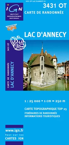 carte ign lac annecy