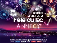 affiche des feux de la fête du lac d'Annecy