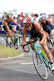 cycliste de triathlon