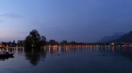 Annecy, le lac de nuit