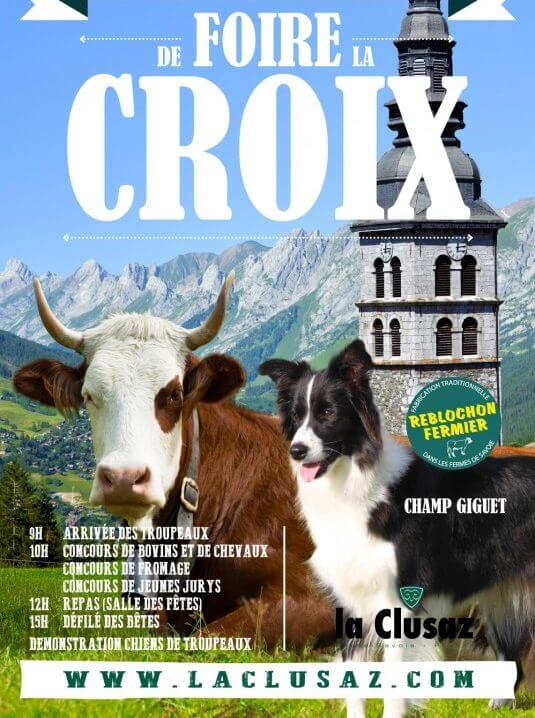 Foire de la Croix foire croix la clusaz 2017 e1535980011264 affiche officielle 2017