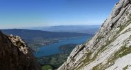 depuis la plus haute montagne autour d'Annecy