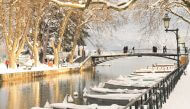 Annecy sous la neige