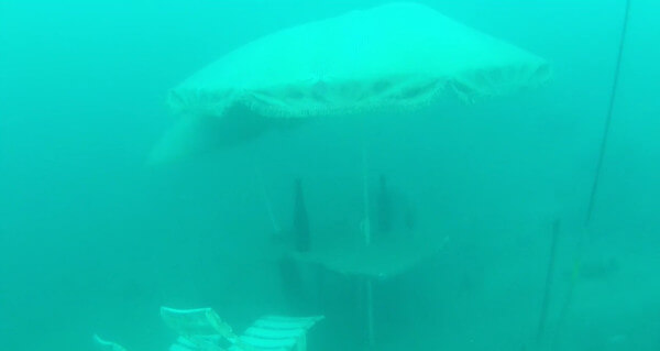 Annecy, installation sous l'eau