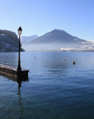 lac annecy hiver portrait