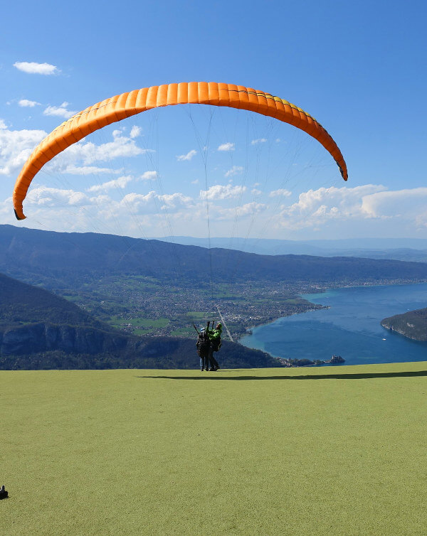 décollage parapente