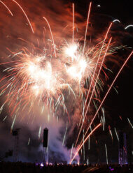 feu d'artifice sur Annecy