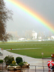 arc en ciel sur le Pâquier