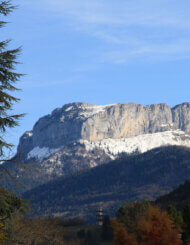 parmelan sous les premières neige de la saison