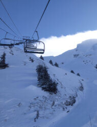 montagne sous la neige