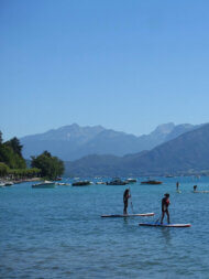 Stand up paddle sur le lac d'Annecy