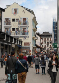 Rue centrale de Chamonix