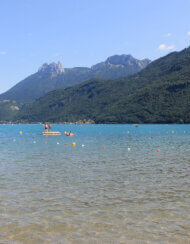 ponton de la plage de Doussard