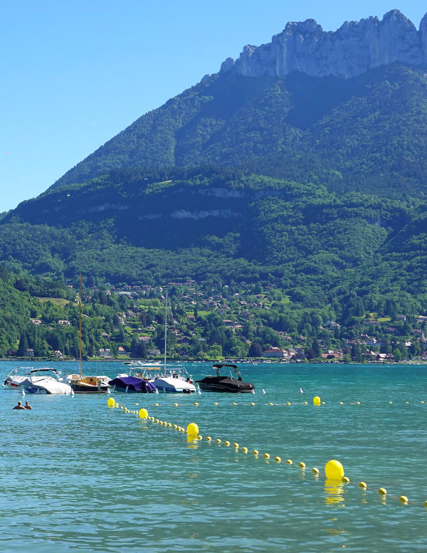 plage de duingt vue Lanfon