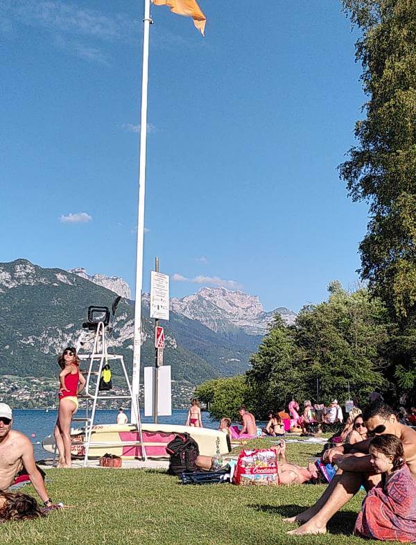 plage des Marquisats Annecy