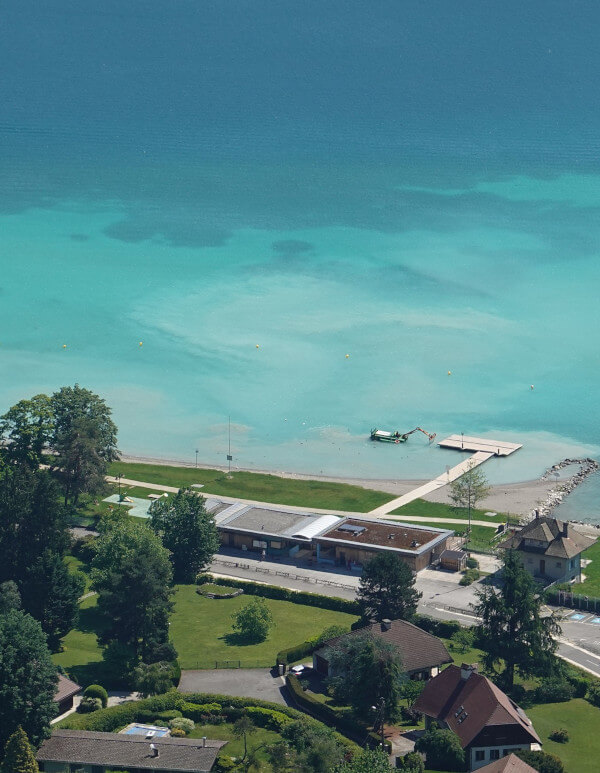 plage de Sevrier depuis les hauteurs