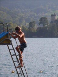 Talloires annecy, la plage