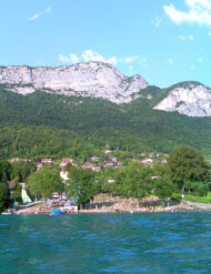 plage du plant à Veyrier du Lac