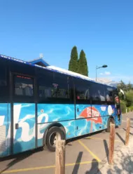 bus autour du lac d'Annecy