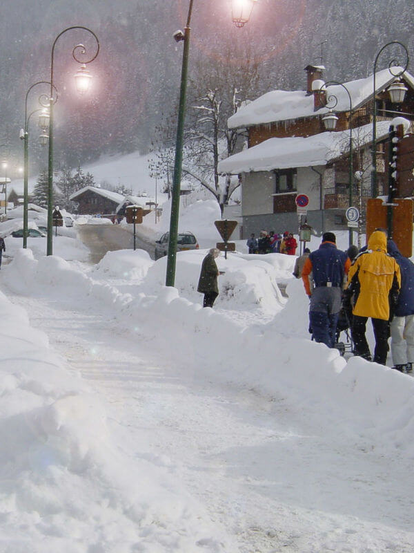 vue de la Clusaz en hiver