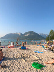 Plage de sable de Saint-Jorioz