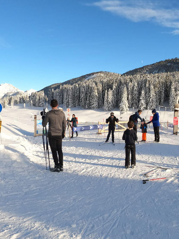 piste de ski de fond du plateau des Glières