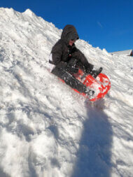 luge au plateau des Glières