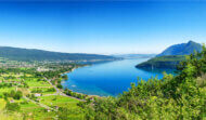 Panorama du lac d'Annecy depuis Duingt