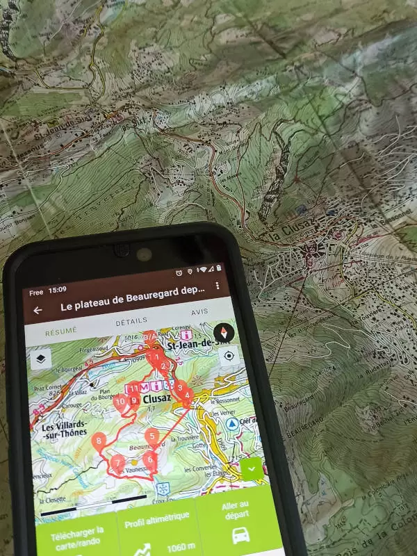 Cartes IGN de randonnée pour Annecy