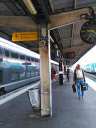 quai gare annecy train