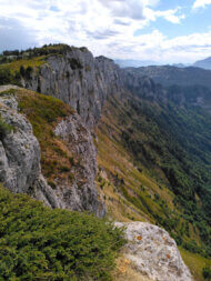 parmelan, les falaises