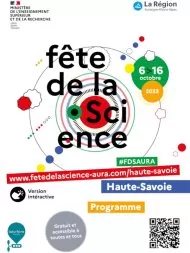 Affiche de la fête de la science en Haute-Savoie