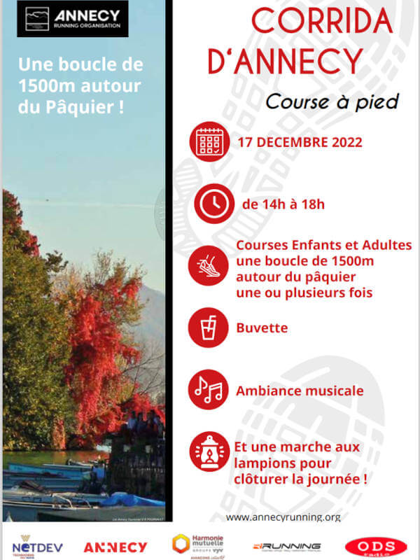 Corrida d'Annecy corrida annecy 2022 affiche officielle 2022