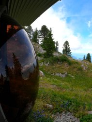 Sauna panoramique dans les montagnes d'Annecy