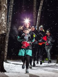 Trail dans la neige