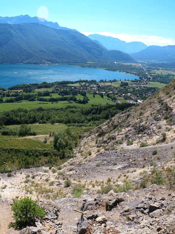 vue du haut de la carrière de Bredannaz